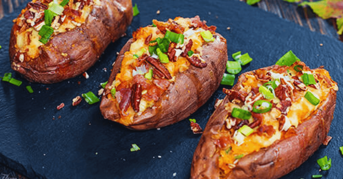 Stuffed sweet potatoes
